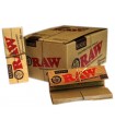 Χαρτάκια στριφτού Raw με τζιβάνες κλασικό ακατέργαστο (κουτί με 24 τεμάχια)
