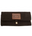 Δερμάτινη καπνοθήκη ORIGINAL KAVATZA P02 MANOYSSO Pouch (για King Size τσιγαρόχαρτα) μαύρη