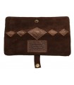 Δερμάτινη καπνοθήκη ORIGINAL KAVATZA MP08 Patchwork Earth Mini Pouch (μικρή για King Size τσιγαρόχαρτα) ρόμβος