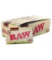 Κουτί με 25 χαρτάκια στριφτού RAW ORGANIC 100 φύλλα Αλεύκαντο Single Wide