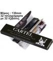 Cartel 130mm + Tips με 32 τσιγαρόχαρτα και 30 τζιβάνες Extra Long King Size Slim 14gsm